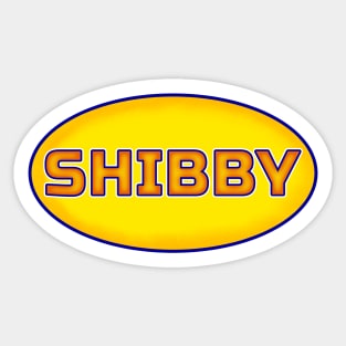 Shibby dude 90's 2000's bro comedy Sticker